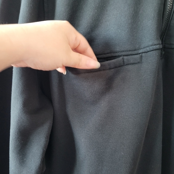 5.11 Tactical Black Quarter Zip Pullover Sweatshirt - Picture 6 of 15